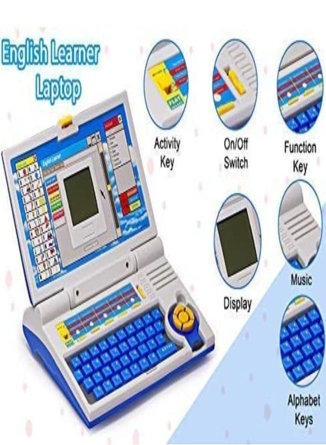 KITMEER english learner educational notebook / laptop with mouse control- Multi color - Image 2